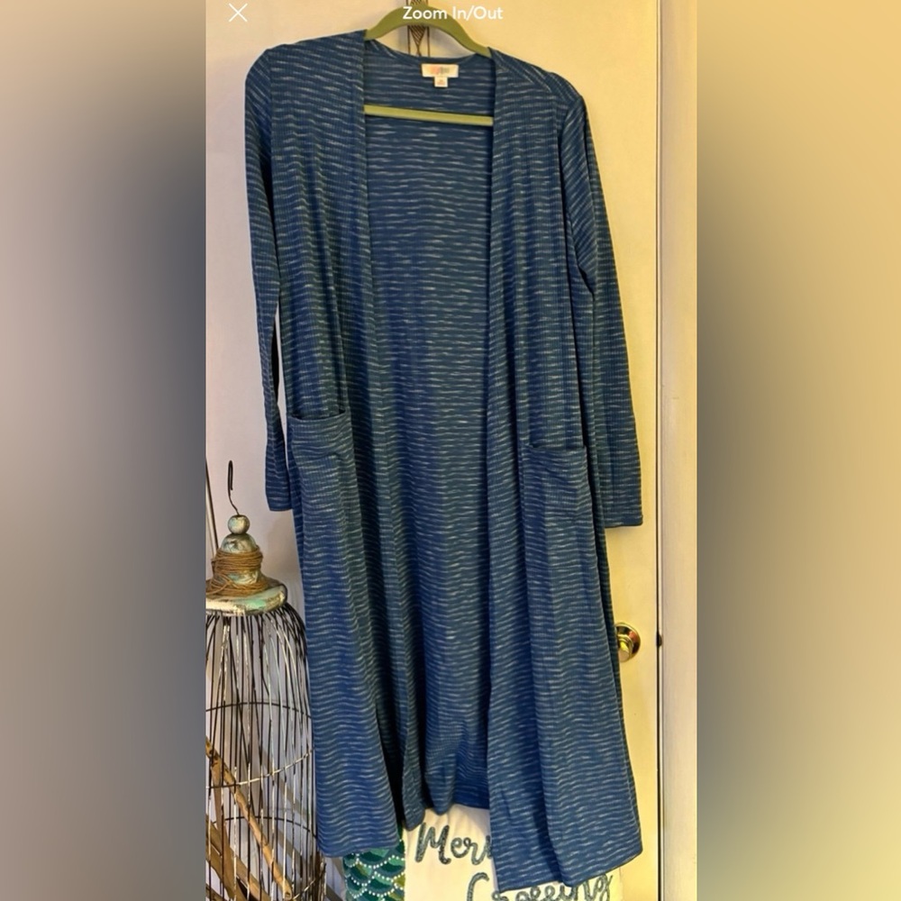 LuLaRoe Cotton Blue Cardigan-Lightweight